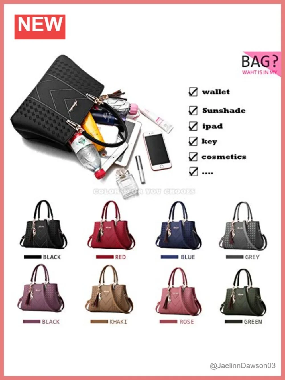 PU Leather Tote Satchel Handbag with Adjustable Shoulder Strap Work
